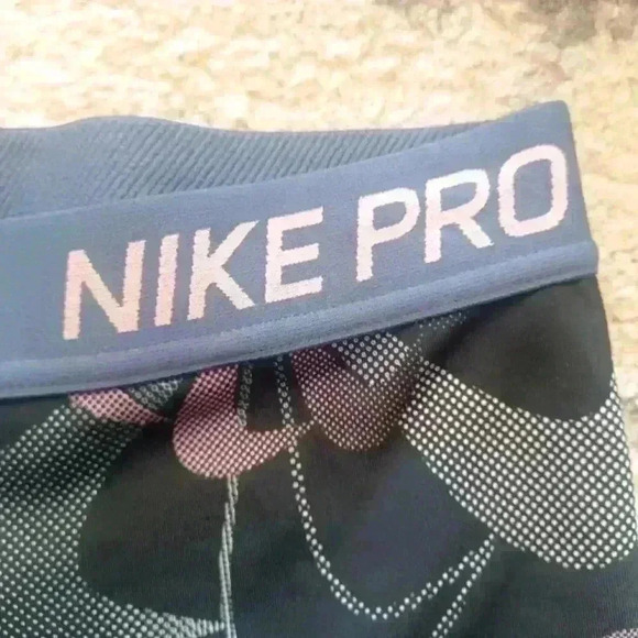 Nike Pro Big Girls Floral Leggings L - Picture 6 of 12